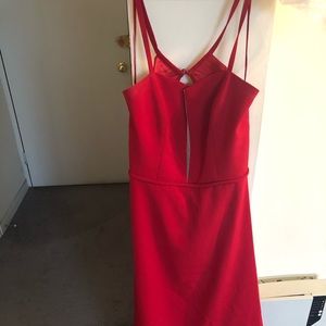 Red floor length dress size 10 worn once
